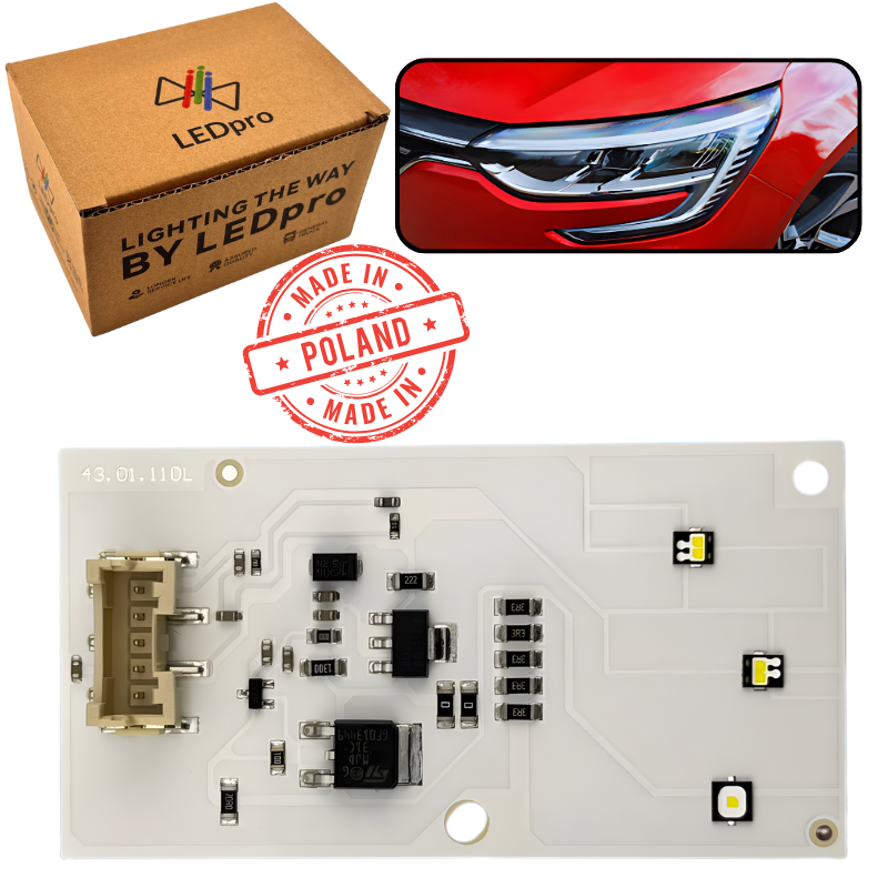 Moduł PŁYTKA LED do JEŻ DRL lamp LED RENAULT MEGANE IV 4 285759447R LEWA