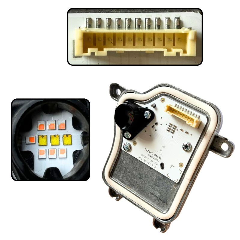 Moduł LED JEŻ światła dzienne DRL i kierunkowskaz do Audi Q5 80A 80A998473A - zdjęcie 4