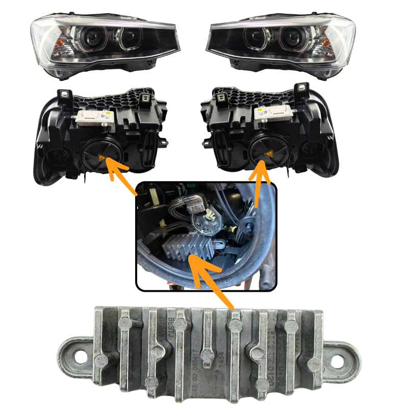 Moduł LED Jeż świateł dziennych DRL lamp XENON BMW F25 F26 1308310415 - zdjęcie 2