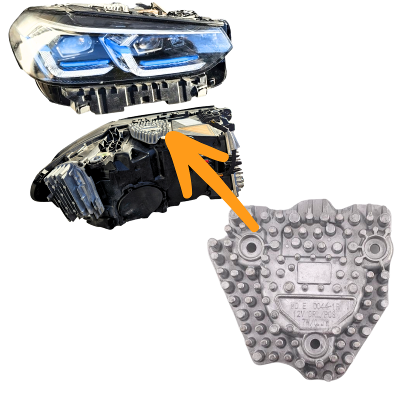 Moduł LED DRL JEŻ do BMW LIFT LCI X3 G01 X4 G02 2011 - 63115A0E624 *PRAWY* - zdjęcie 2