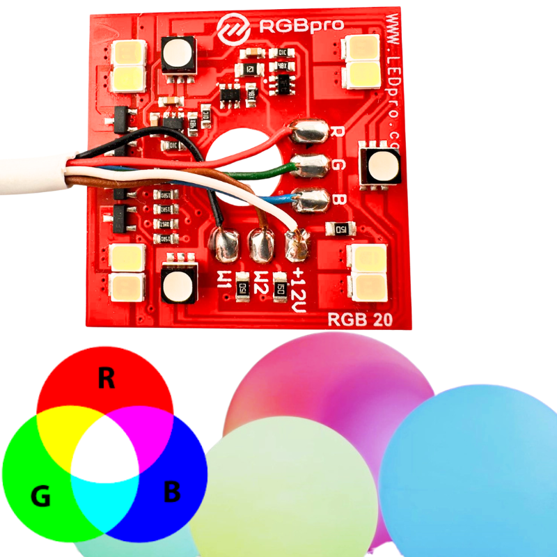 Moduł LED płytka PCB 3000K 4000K 6700K 12V kolory RGB biały PRODUKT POLSKI - zdjęcie 2