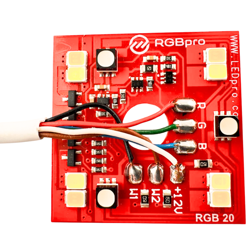 Moduł LED płytka PCB 3000K 4000K 6700K 12V kolory RGB biały PRODUKT POLSKI - zdjęcie 4
