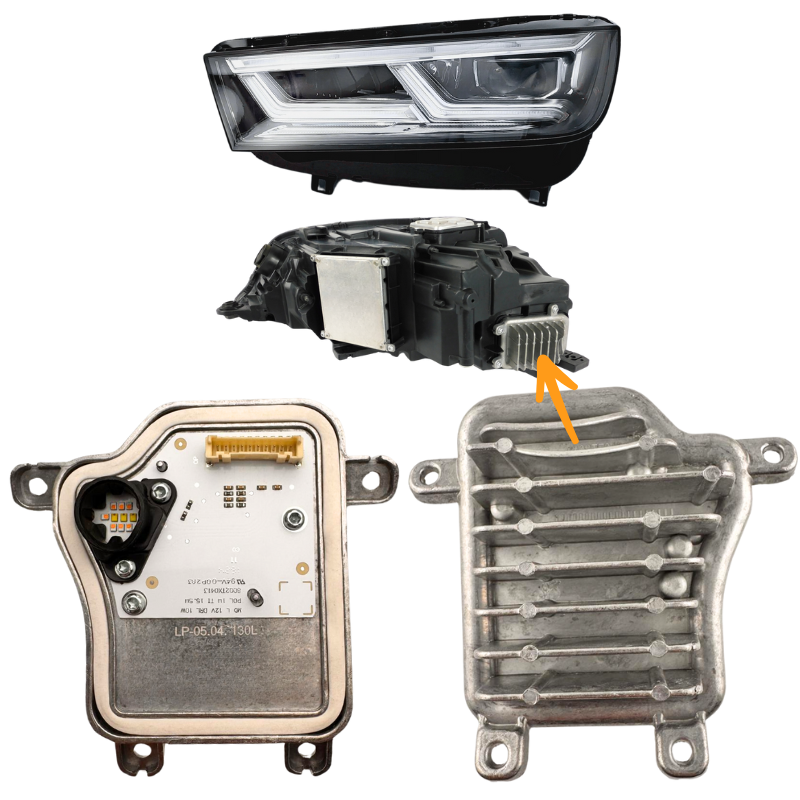 Moduł LED JEŻ światła dzienne DRL i kierunkowskaz do Audi Q5 80A 80A998473A - zdjęcie 2