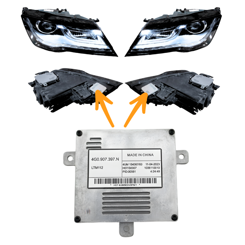 Moduł Sterownik świateł dziennych LED DRL AUDI A6 A7 A8 VW SKODA 4G0907397N - zdjęcie 2