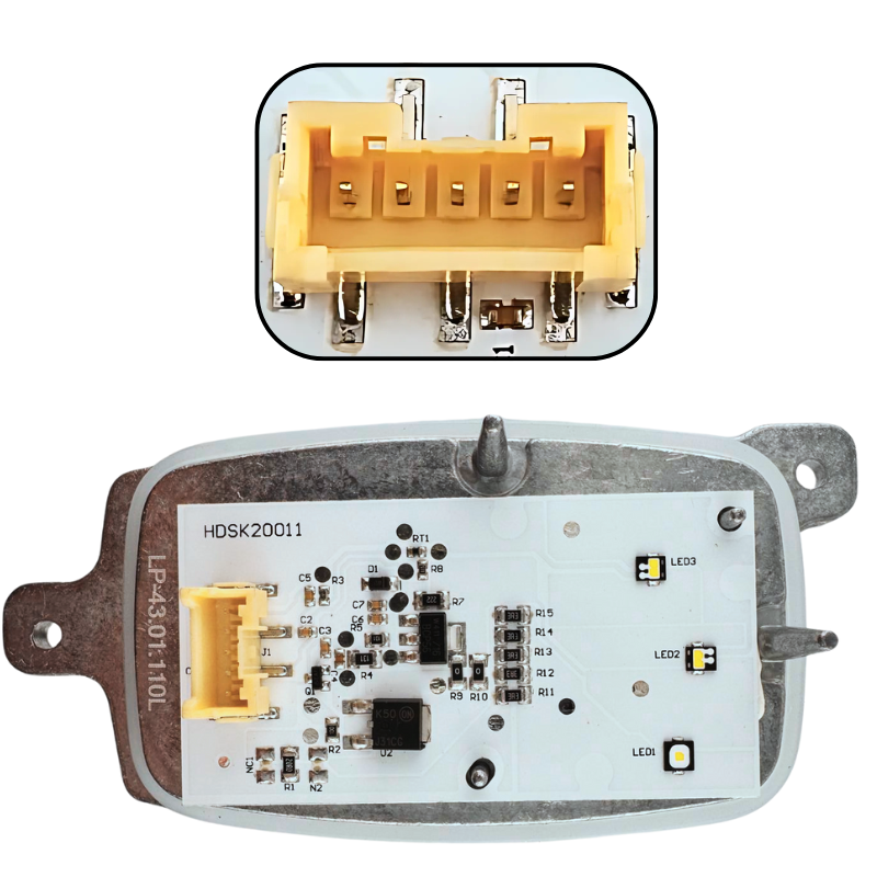 Moduł LED JEŻ świateł dziennych DRL do RENAULT MEGANE 28 57 594 47R *LEWY* - zdjęcie 4