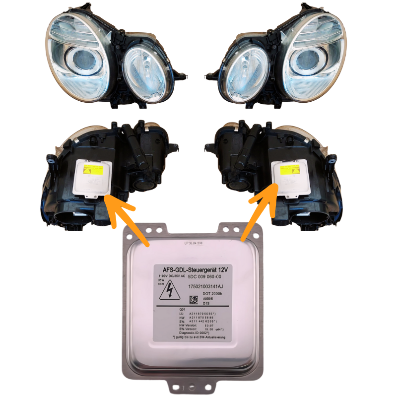 Przetwornica do lamp XENON do MERCEDES KLASA E W211 S211 PORCHE 5DC00906000 - zdjęcie 2