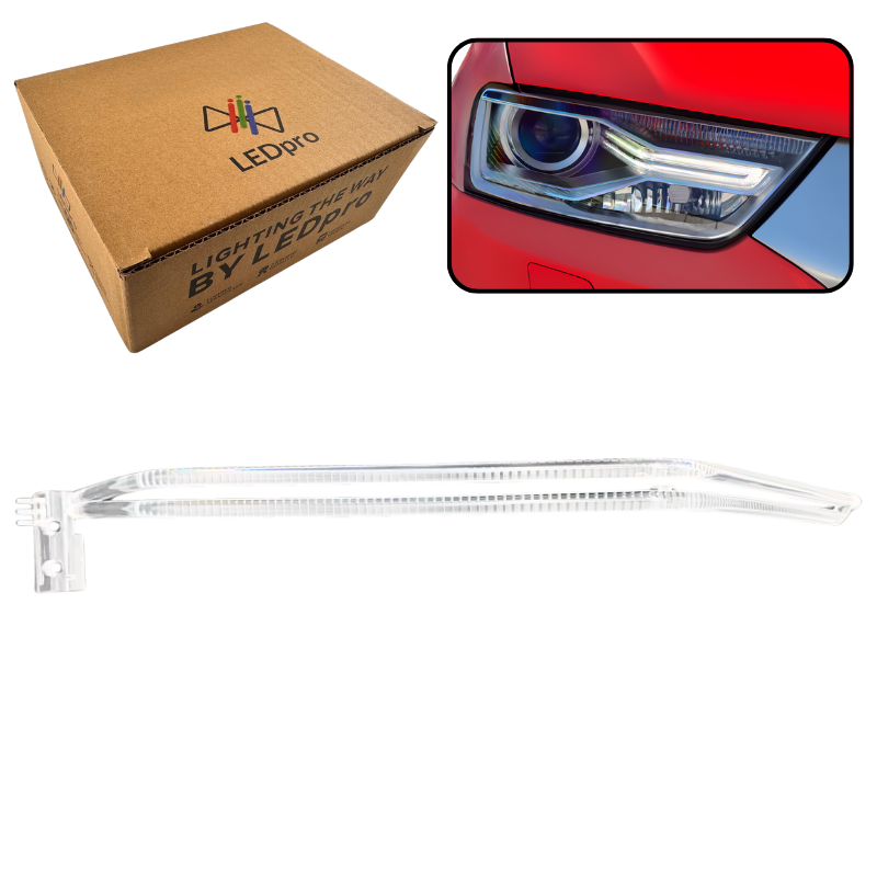 Światłowód DRL LED Lampy Reflektora Samochodowego do AUDI Q3 8U LIFT PRAWY